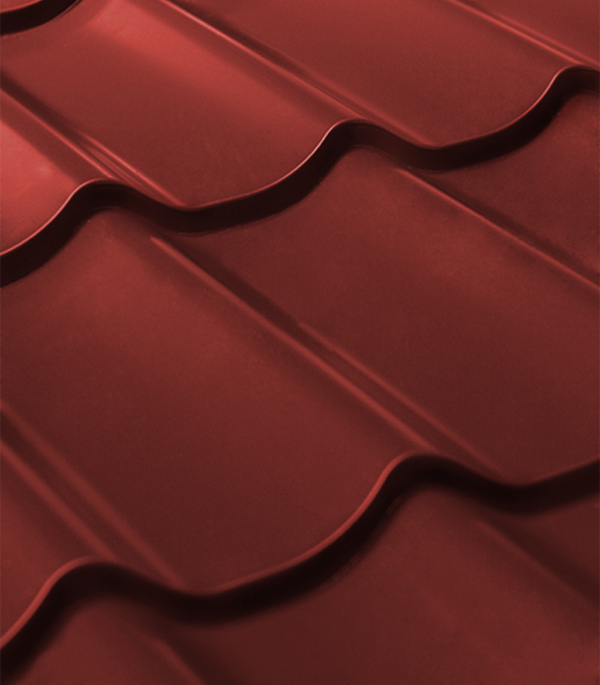 Коричневая металлочерепица