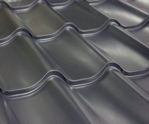 Серая металлочерепица